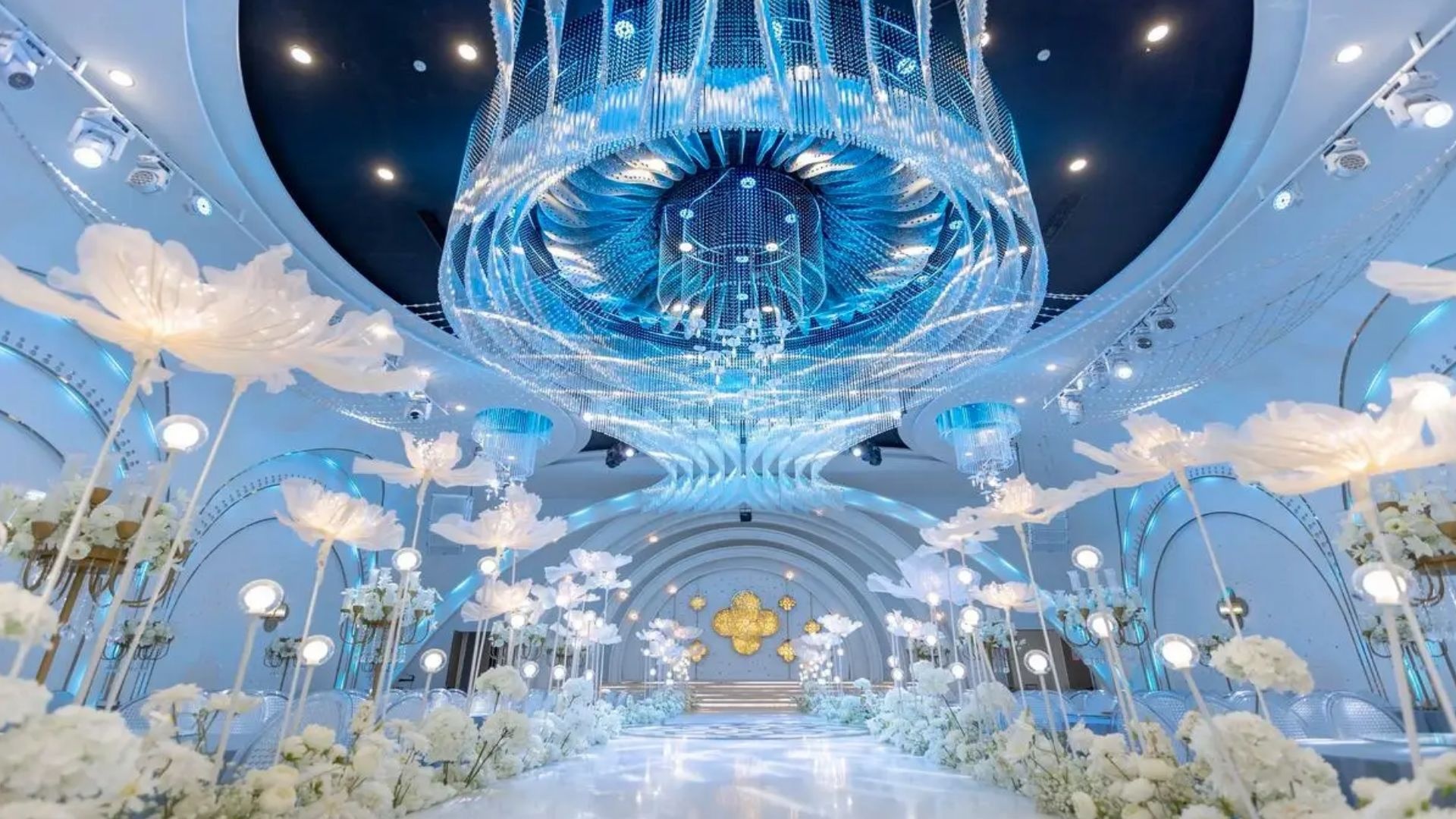 蓝调水晶主题婚礼堂
